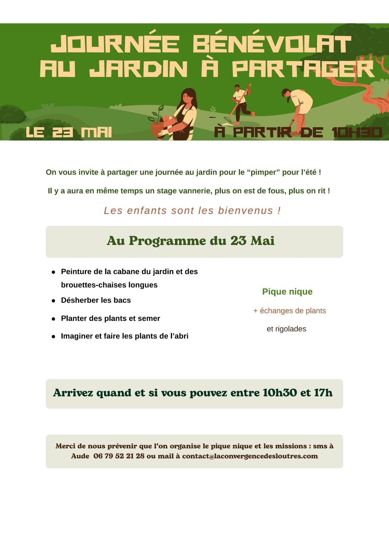 Journée Bénévolat au jardin